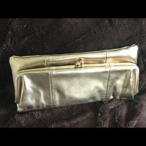 Gold large clutch